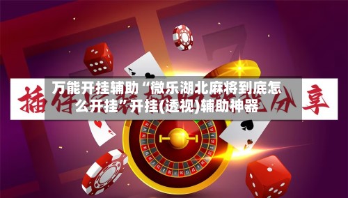 万能开挂辅助“微乐湖北麻将到底怎么开挂”开挂(透视)辅助神器-第3张图片