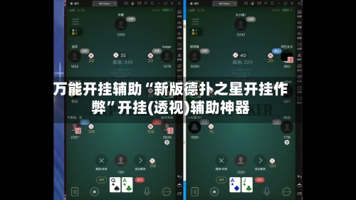 万能开挂辅助“新版德扑之星开挂作弊”开挂(透视)辅助神器
