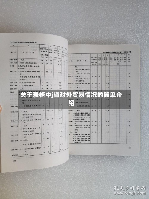 关于表格中j省对外贸易情况的简单介绍-第3张图片