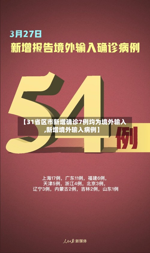 【31省区市新增确诊7例均为境外输入,新增境外输入病例】