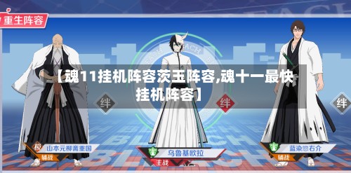 【魂11挂机阵容茨玉阵容,魂十一最快挂机阵容】