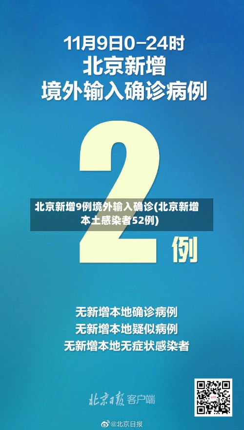 北京新增9例境外输入确诊(北京新增本土感染者52例)-第3张图片